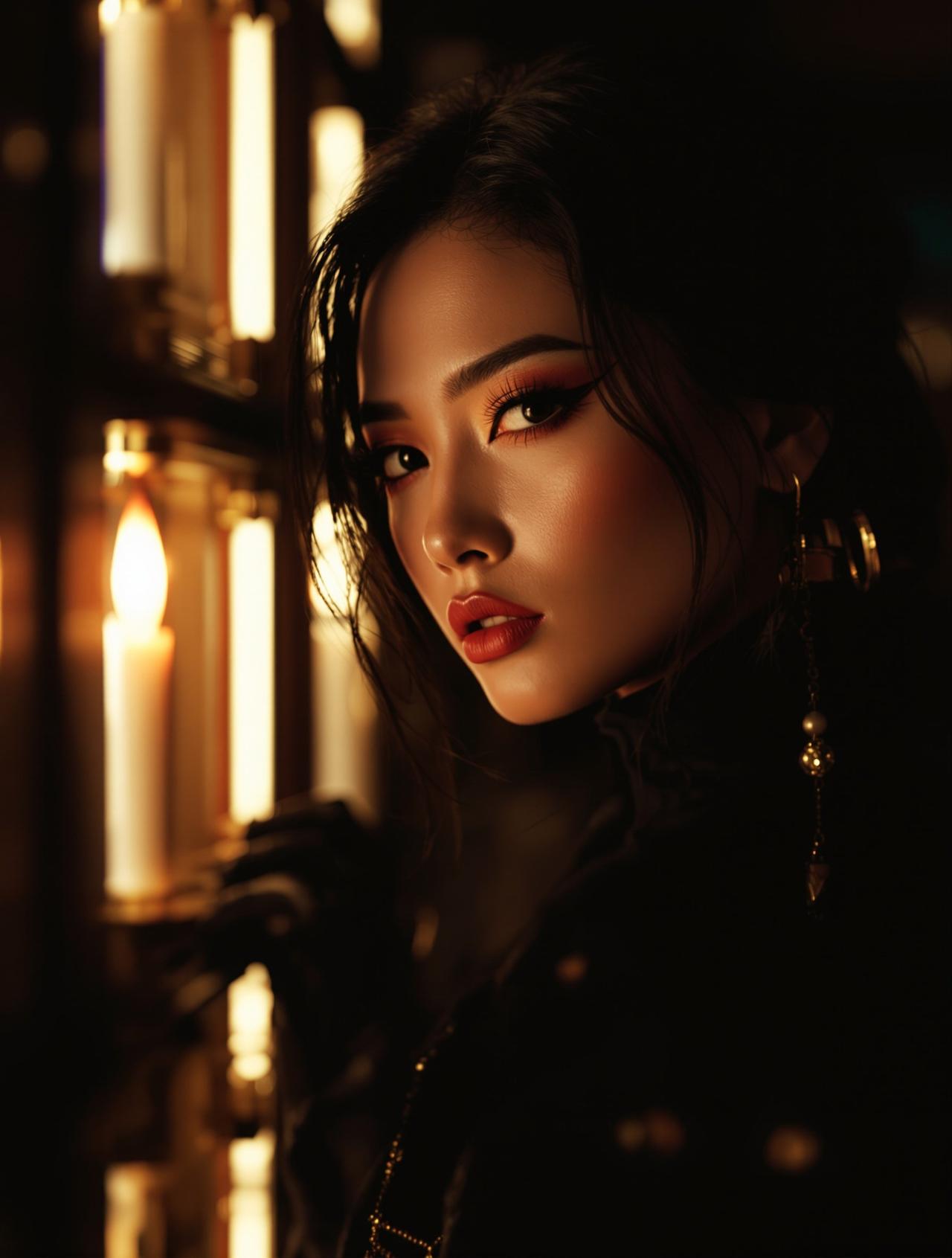 黑色丝绸 — 奢华质感美臀写真